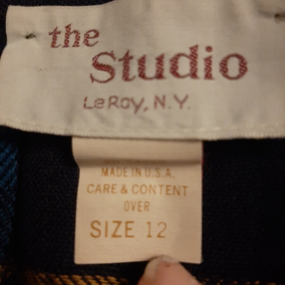 VTG 100% Worsted Wool Pleated Skirt Size 12 - Picture 3 of 4